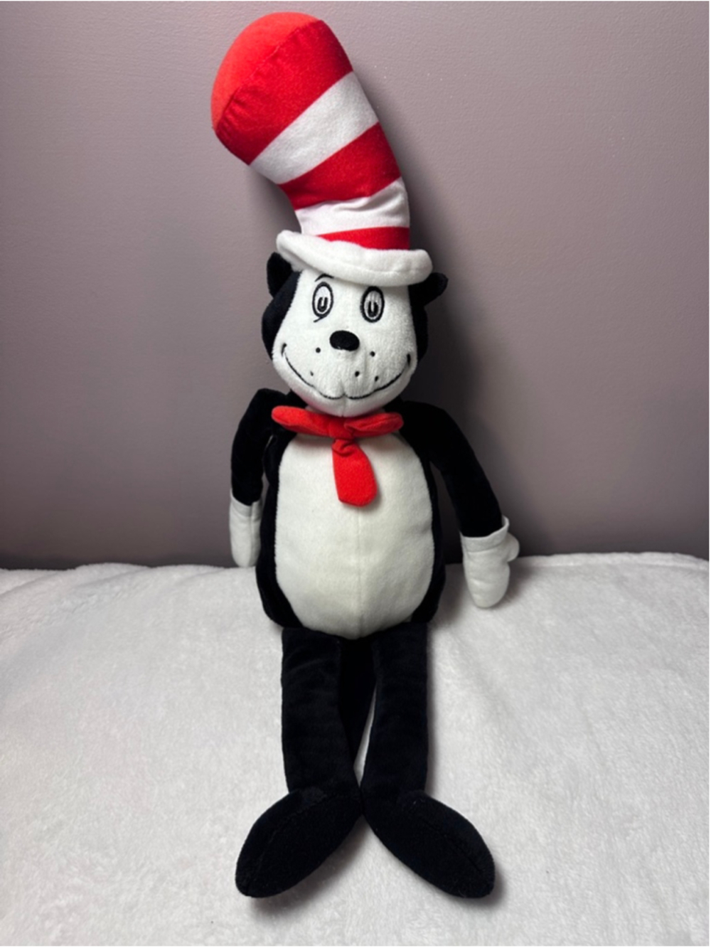Kohl's Cares Cat in the Hat Plush 18" Black White Red Dr. Seuss